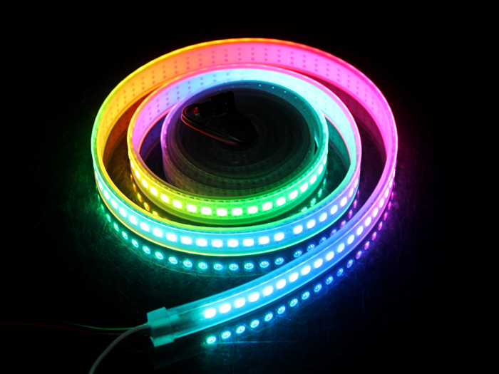 SeeedStudio WS2812B Digital RGB LED Waterproof Flexi-Strip 144 LED/meter - 2 meter [SKU: 104990090] ( WS2812 RGB LED 방수형 스트립 2미터 )